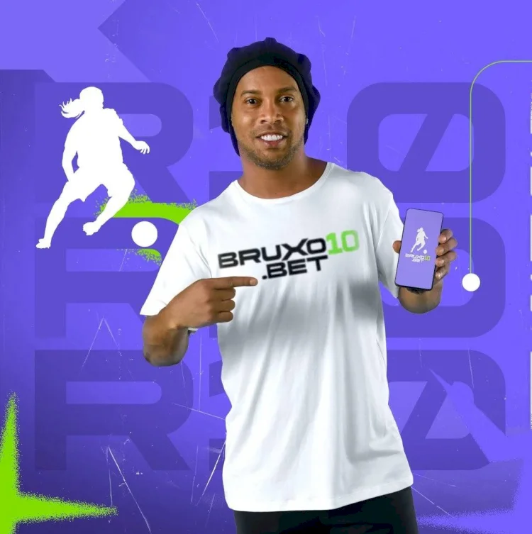 Ronaldinho lança sua nova plataforma de apostas, a Bruxo10.bet