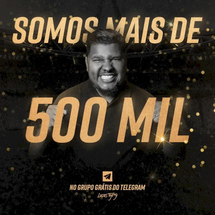 Lucas Tylty alcança a marca de 500 mil membros em seu grupo gratuito