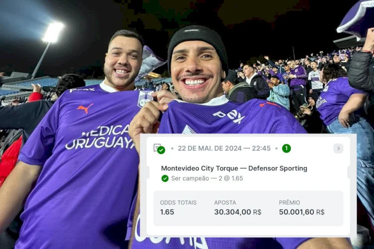 Deu green! Tubarão e Gol do Rayo forram R$50 mil na final da Copa Uruguai