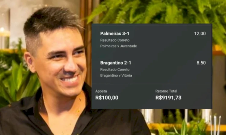 Camilo Joga10 lucra mais de R$9 mil após cravar uma odd de 91