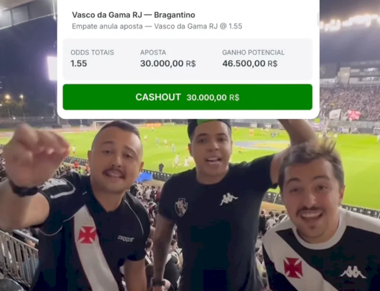 Vasco da Grana: Telles e Brener apostam R$30 mil a favor do Vasco contra o Bragantino